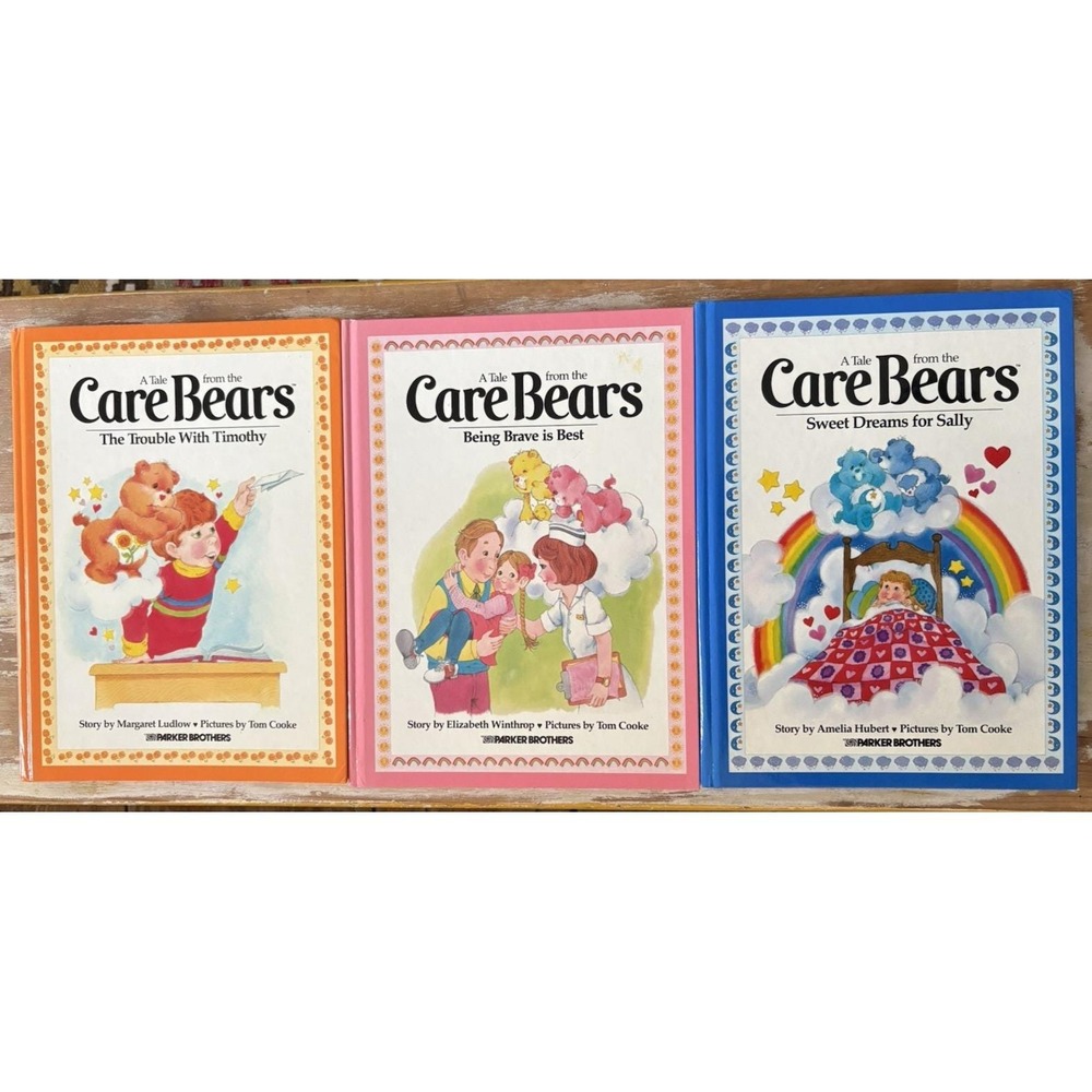 Vintage children's books A Tale From the Care Bears 3 vol Parker Bros 1983 EVC
